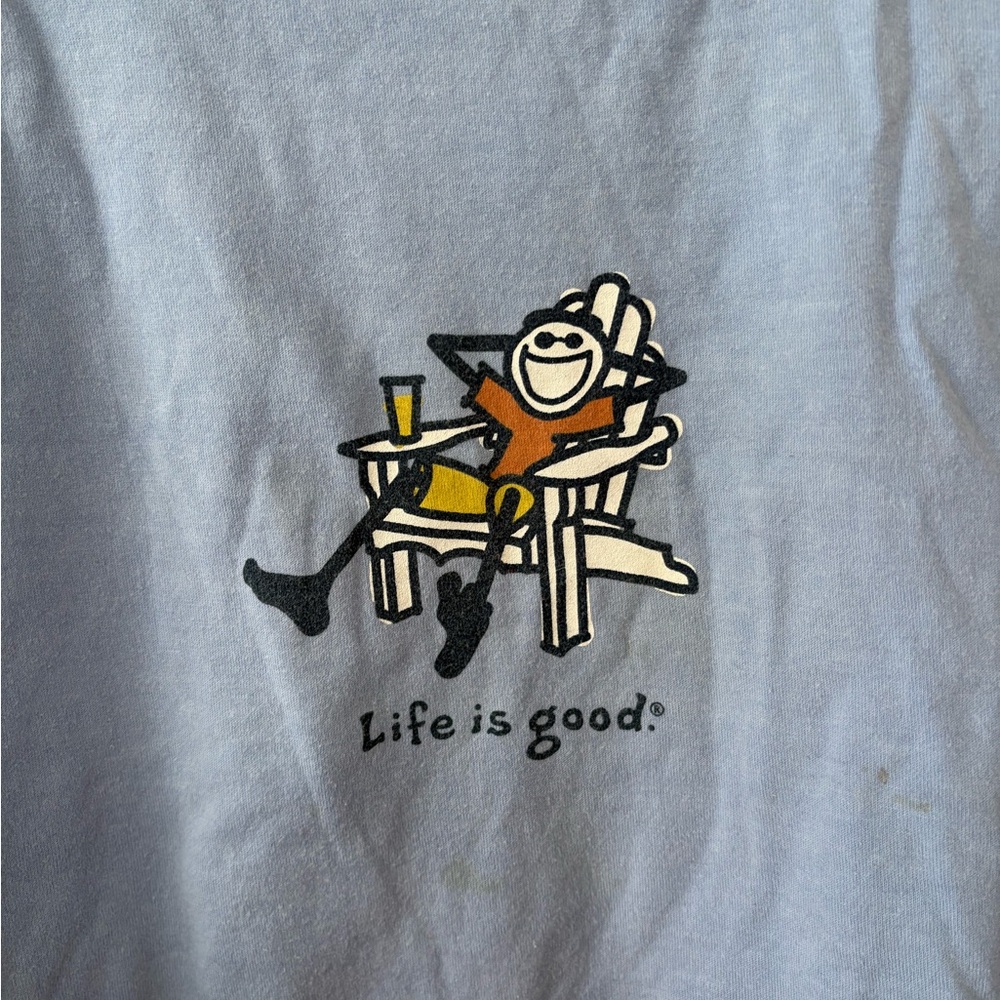Life is Good Men's Blue Outer Banks T-Shirt size XXL - Picture 2 of 8